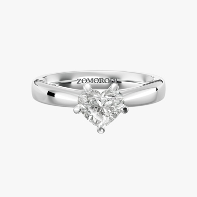 Five-Prong Heart-Cut Solitaire